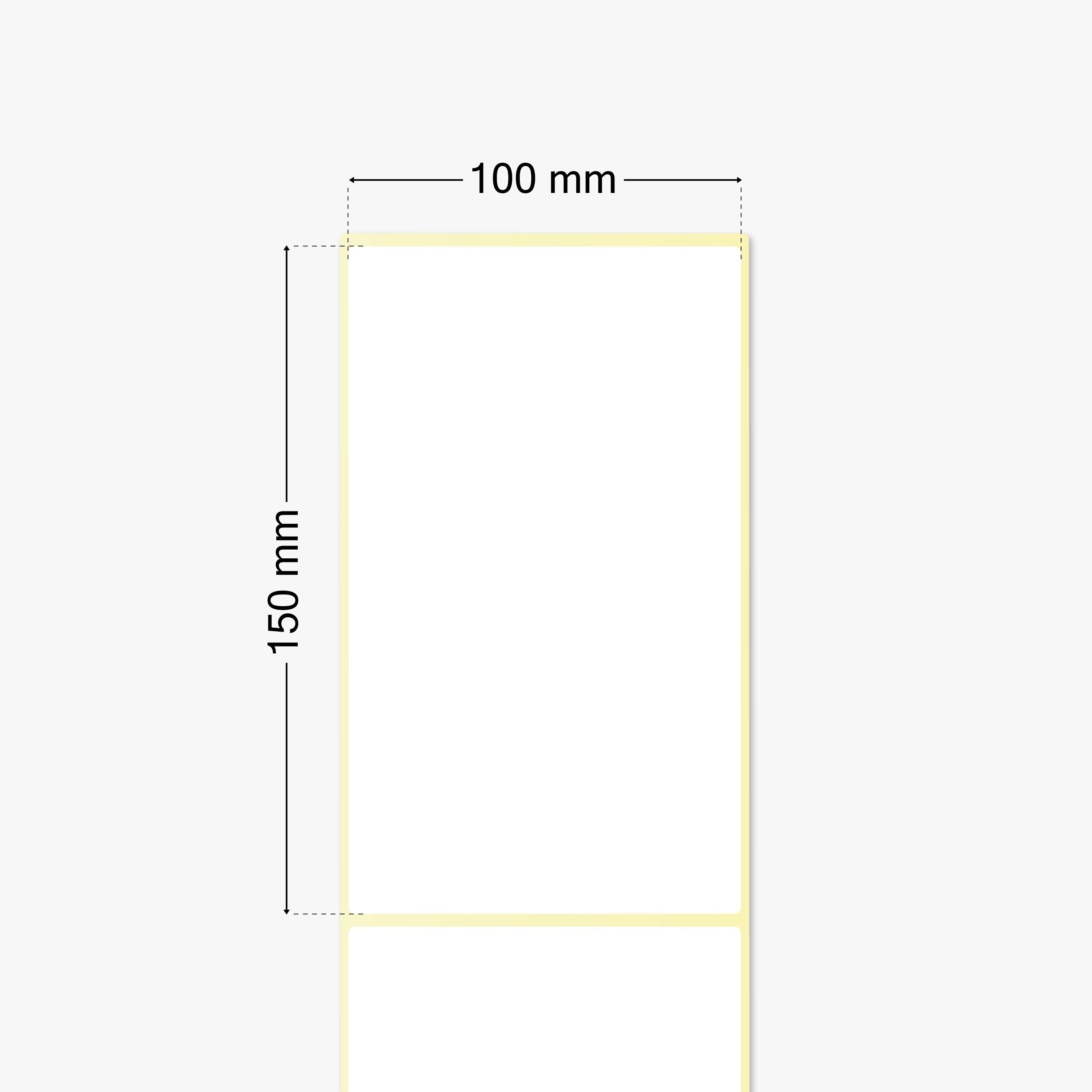 UPS Versandetiketten, Thermopapier, 100 x 150 mm, 1 Zoll Kern, permanent haftend, weiß, 300 Etiketten pro Rolle