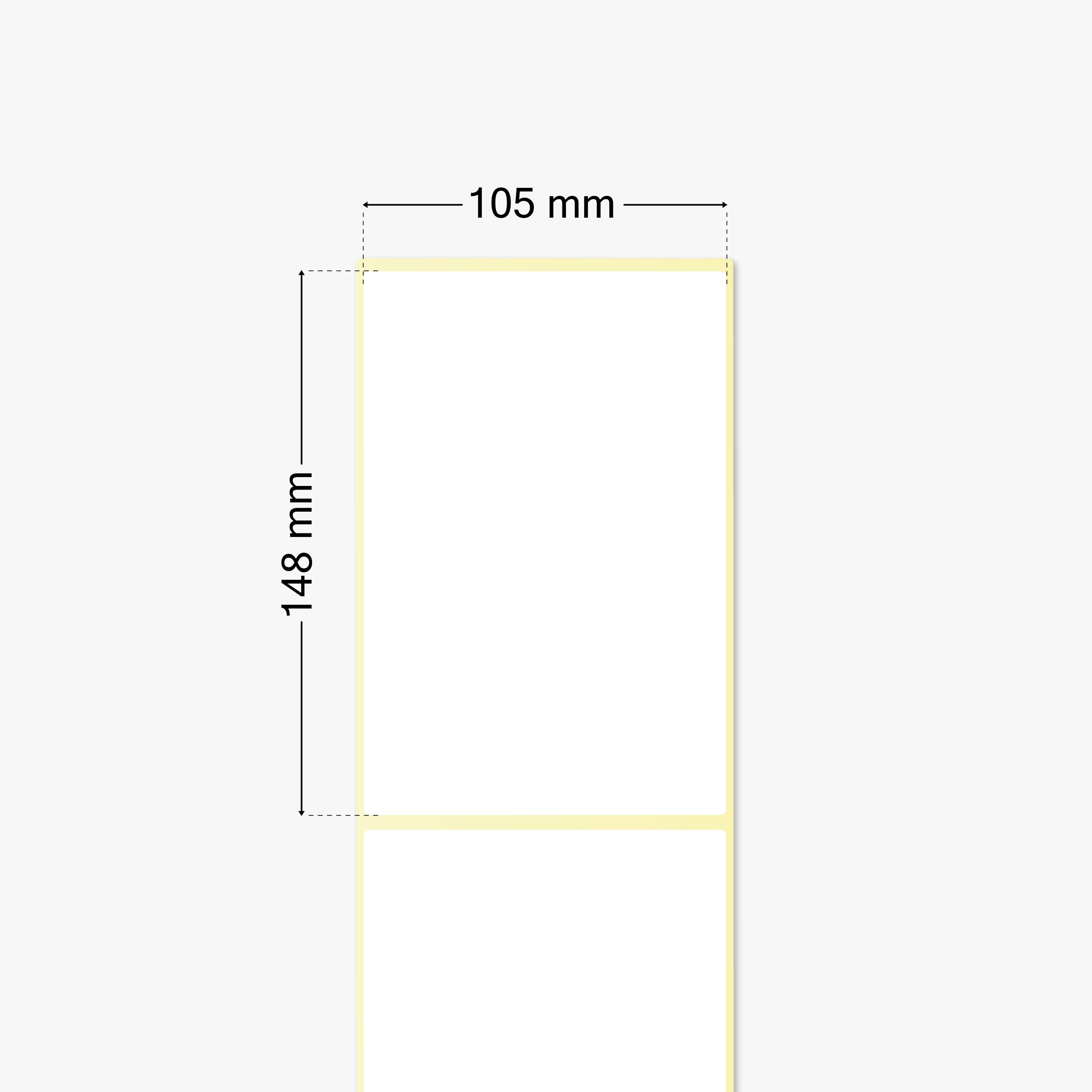 DPD Versandetiketten, Thermopapier, 105 x 148 mm, 3 Zoll Kern, permanent haftend, weiß, 1.150 Etiketten pro Rolle