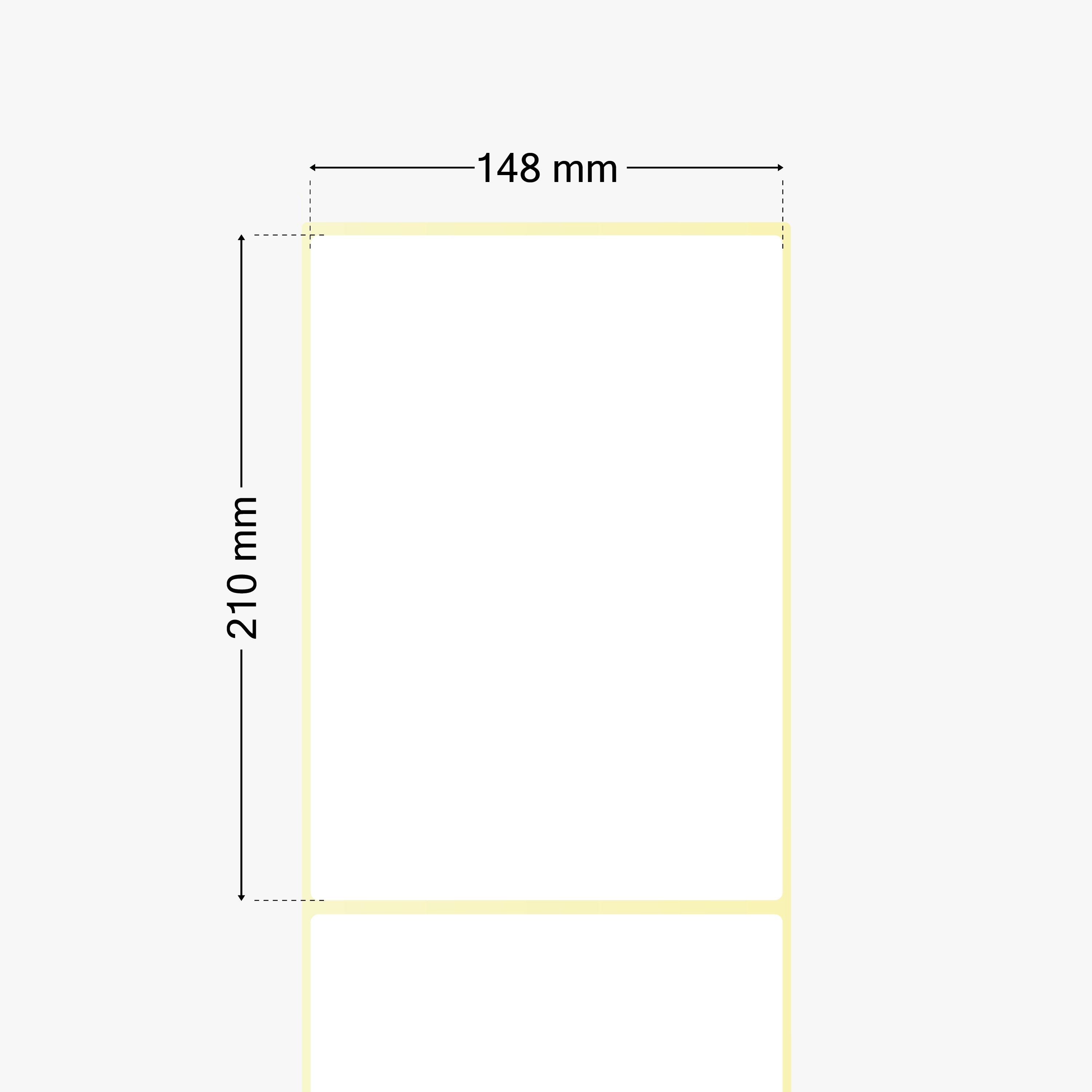 FedEx Versandetiketten, Thermopapier, 148 x 210 mm, 1,57 Zoll Kern, permanent haftend, weiß,  950 Etiketten pro Rolle